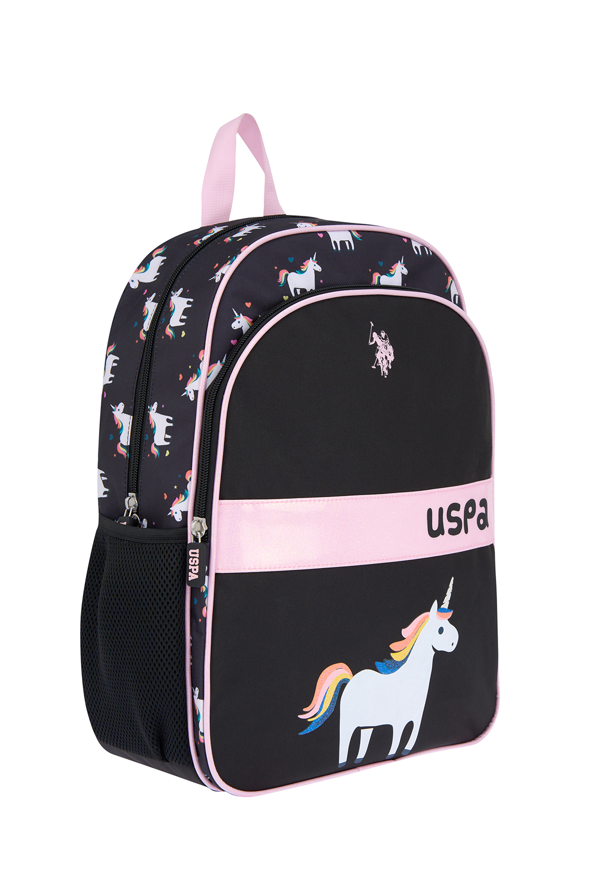 کیف مدرسه دخترانه طرح دار | یو اس پولو U.S. Polo Assn. PLCAN25037 - تصویر 3