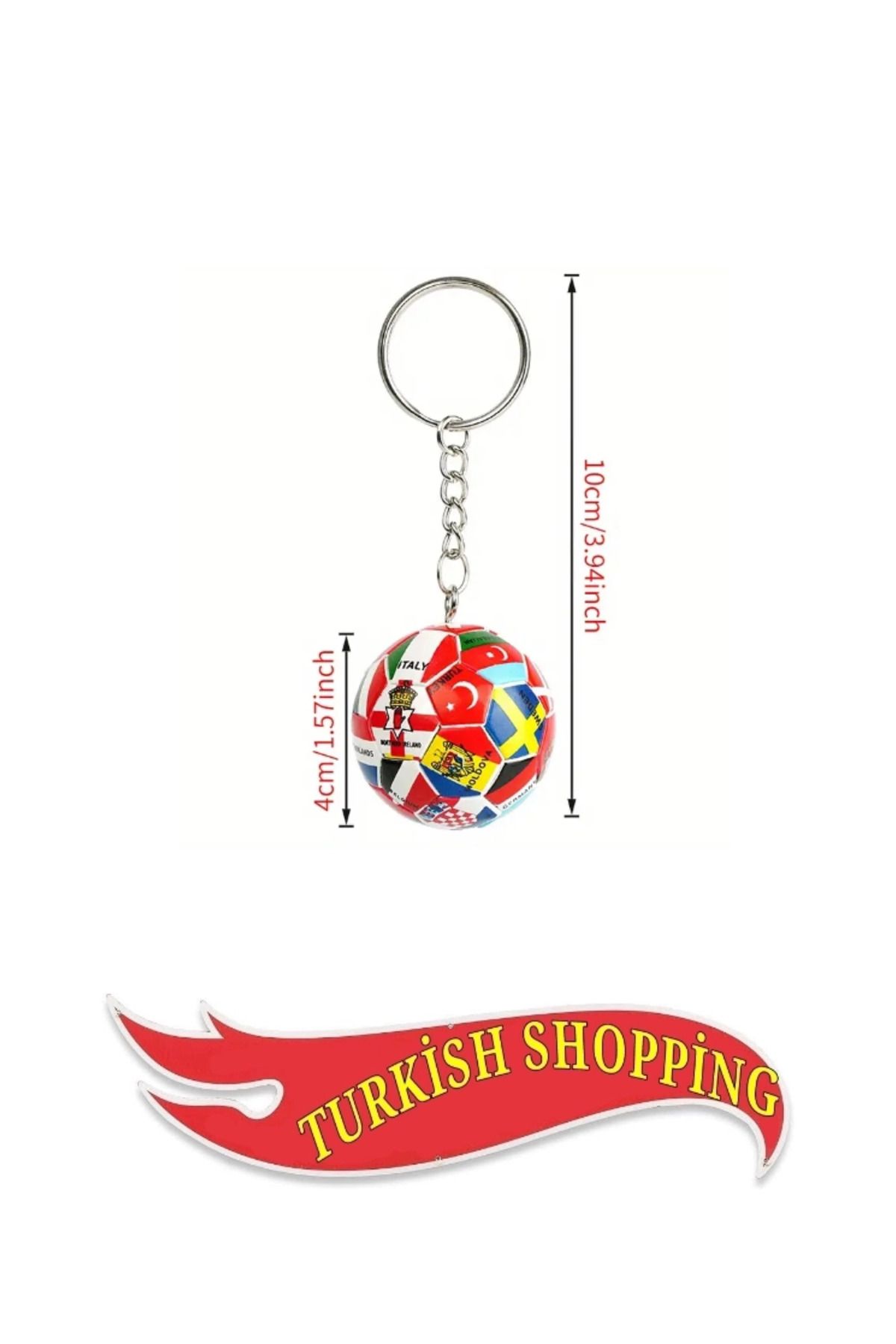 shop Sert PVC Futbol Topu Anahtarlık