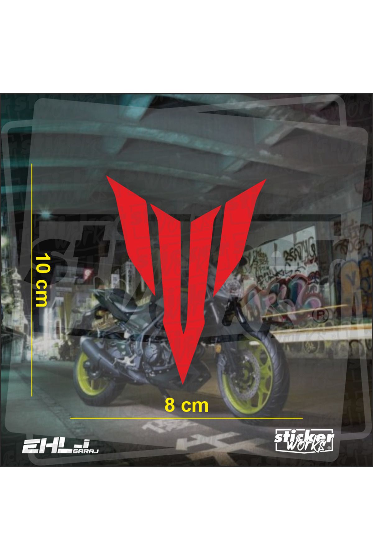 Sticker Works Yamaha MT Logo Sticker