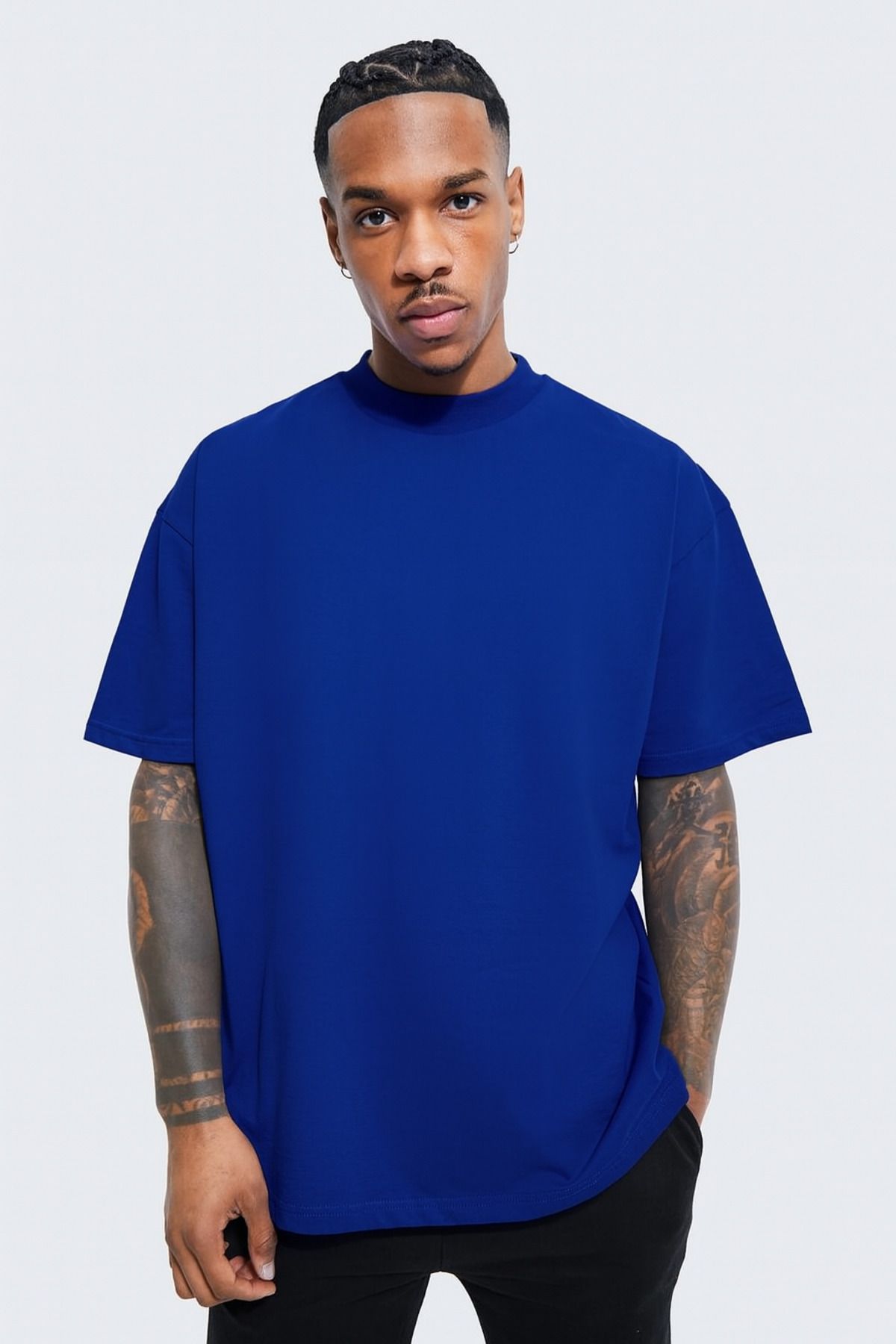 rugatchi Pamuklu Basic Bisiklet Yaka T-Shirt