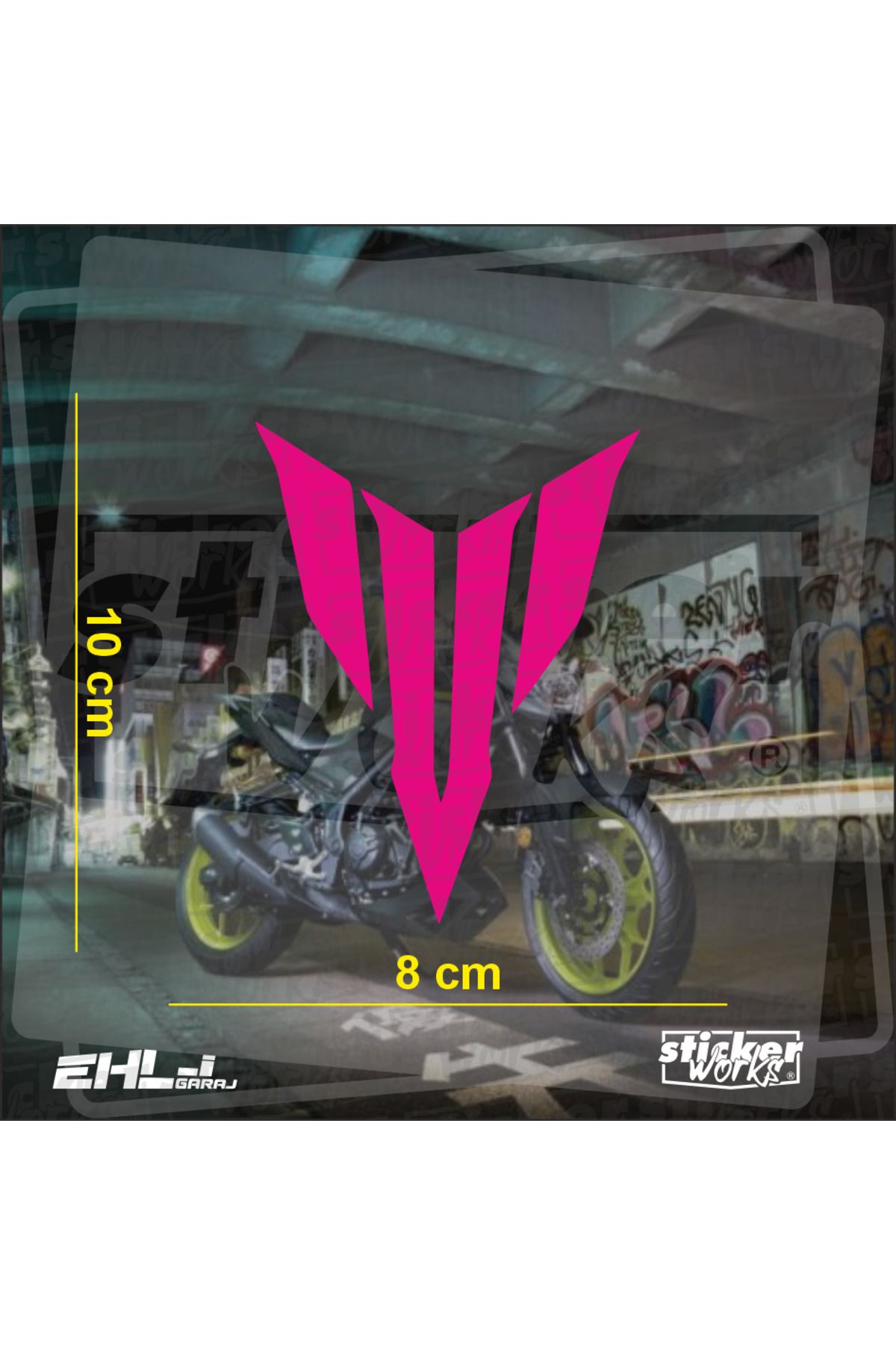 Sticker Works Yamaha MT Logo Sticker