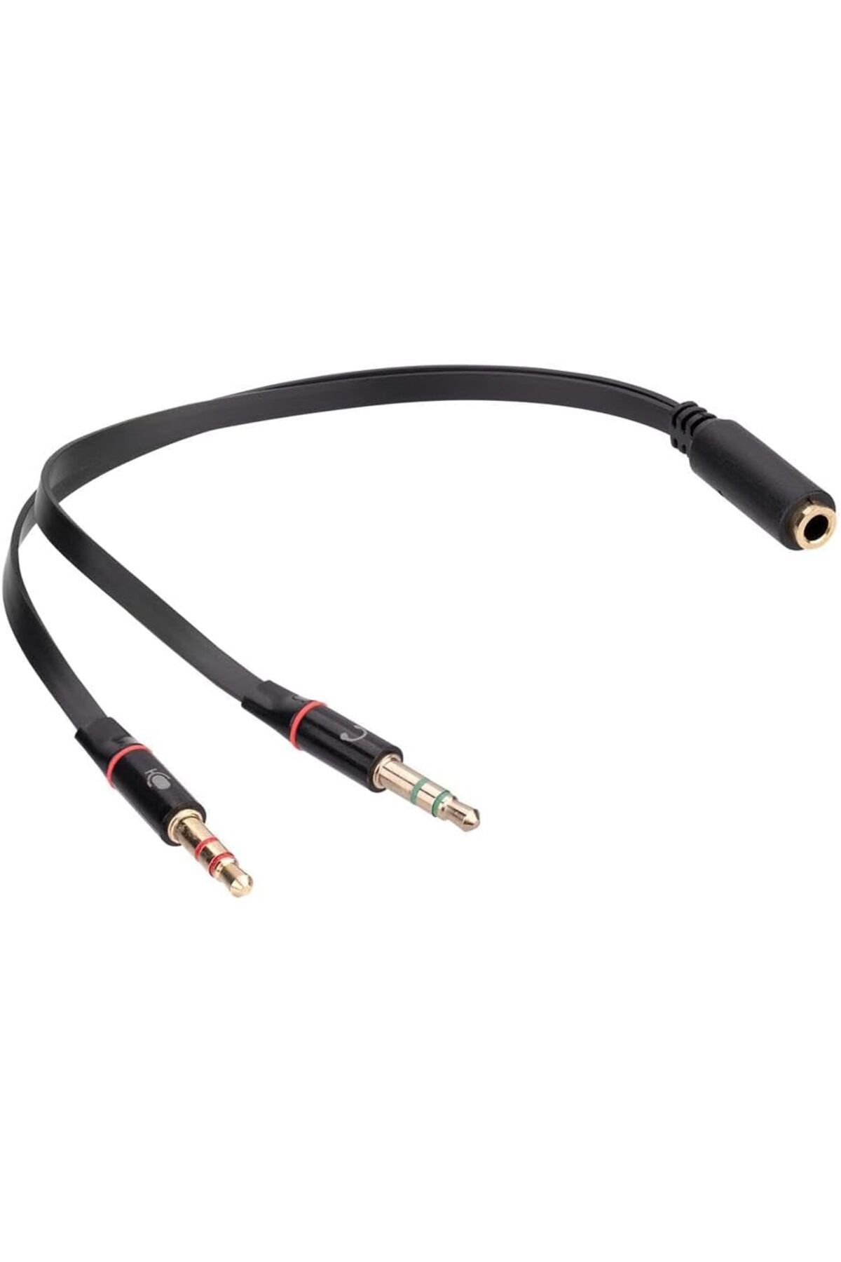 Mena Rise HY-X78 Siyah 3.5mm to Audio + Mic 0.15m Kulaklık Çevirici 1064272