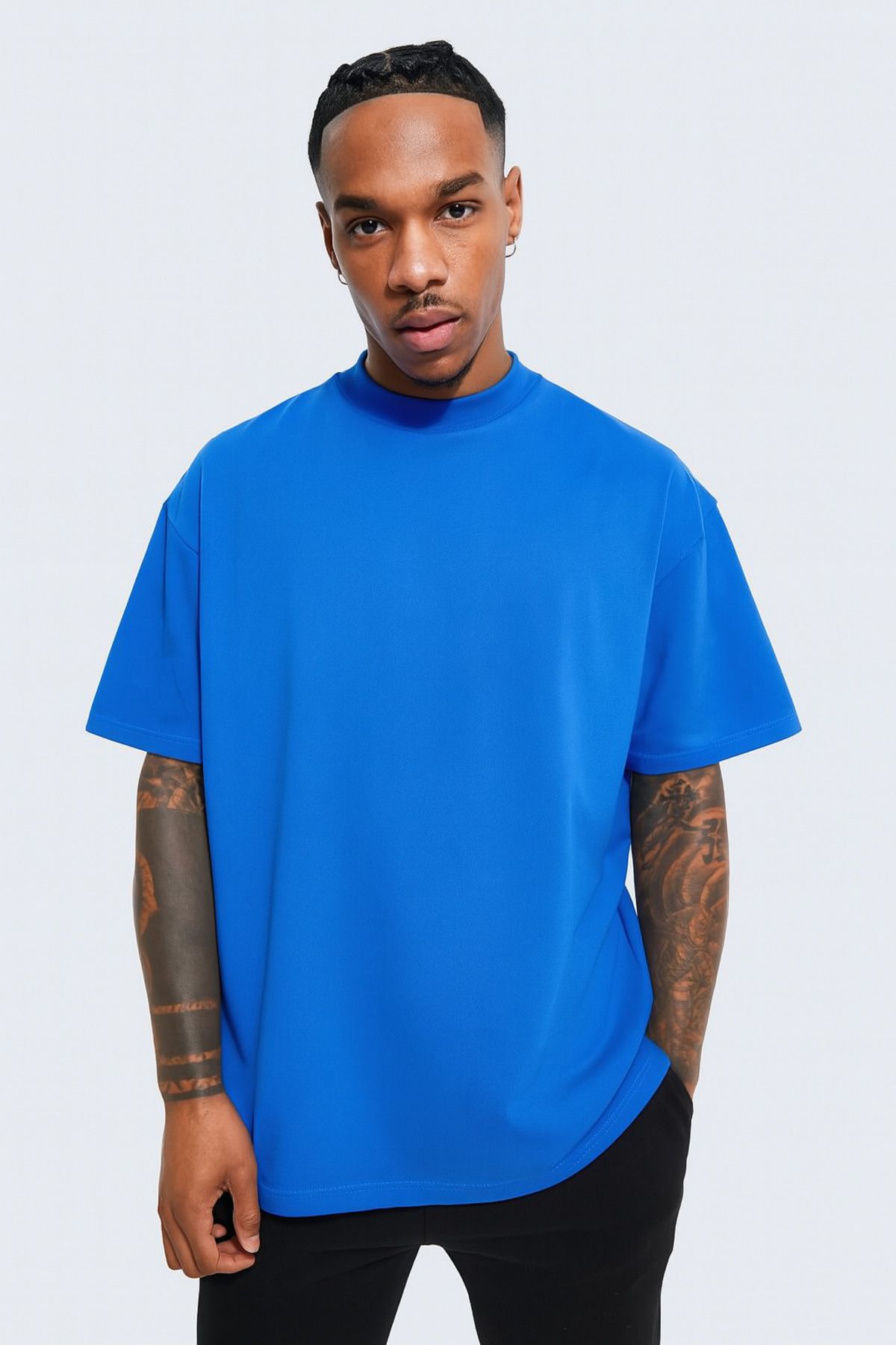 rugatchi Pamuklu Basic Bisiklet Yaka T-Shirt
