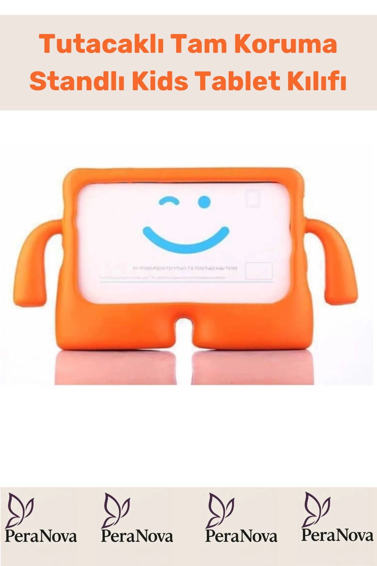 PeraNova Özel Seri Apple Ipad 7. 8. 9. Nesil 10.2 Inç Yumuşak Dokulu Tutacaklı Tam Koruma Standlı Kids