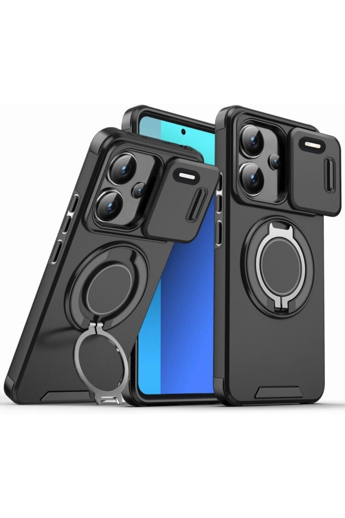 Mena Rise TuonShop Trend Xiaomi Redmi Note 13 Pro Plus için Magsafe ile Uyumlu Kılıf Kamera Korumalı Sürg