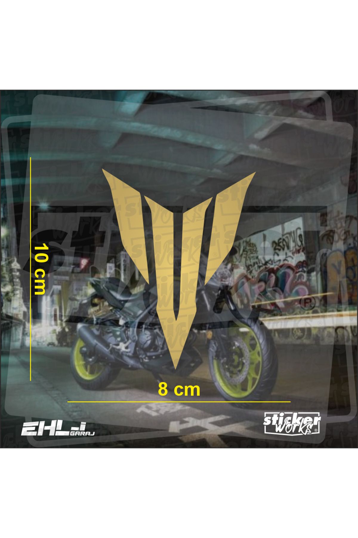 Sticker Works Yamaha MT Logo Sticker