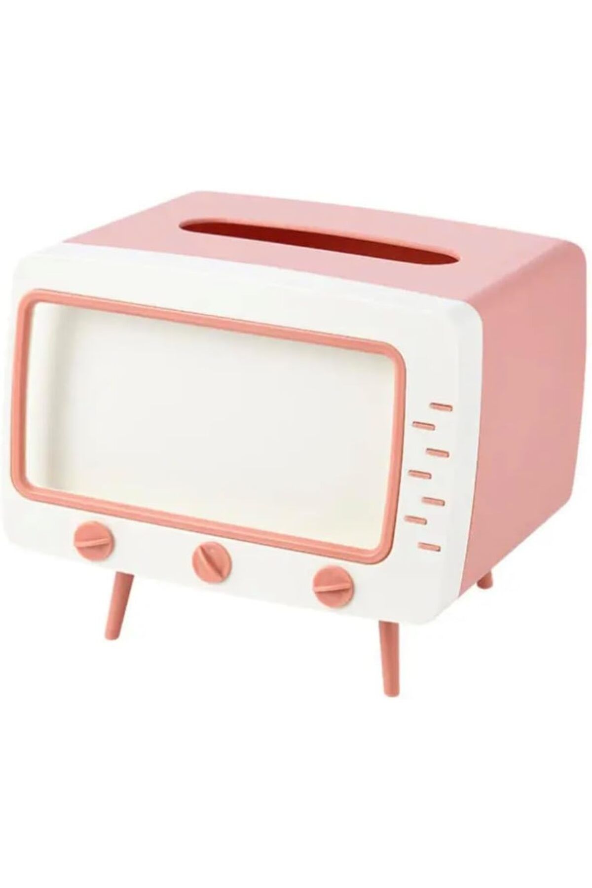 Mena Rise Retro Telefon Tutucu, Masaüstü Peçetelik Cep Telefonu Standı, (PEMBE DEKORATİF ŞIK) 1064272