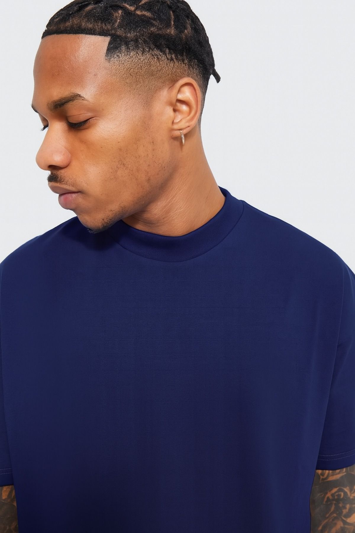 rugatchi Pamuklu Basic Bisiklet Yaka T-Shirt