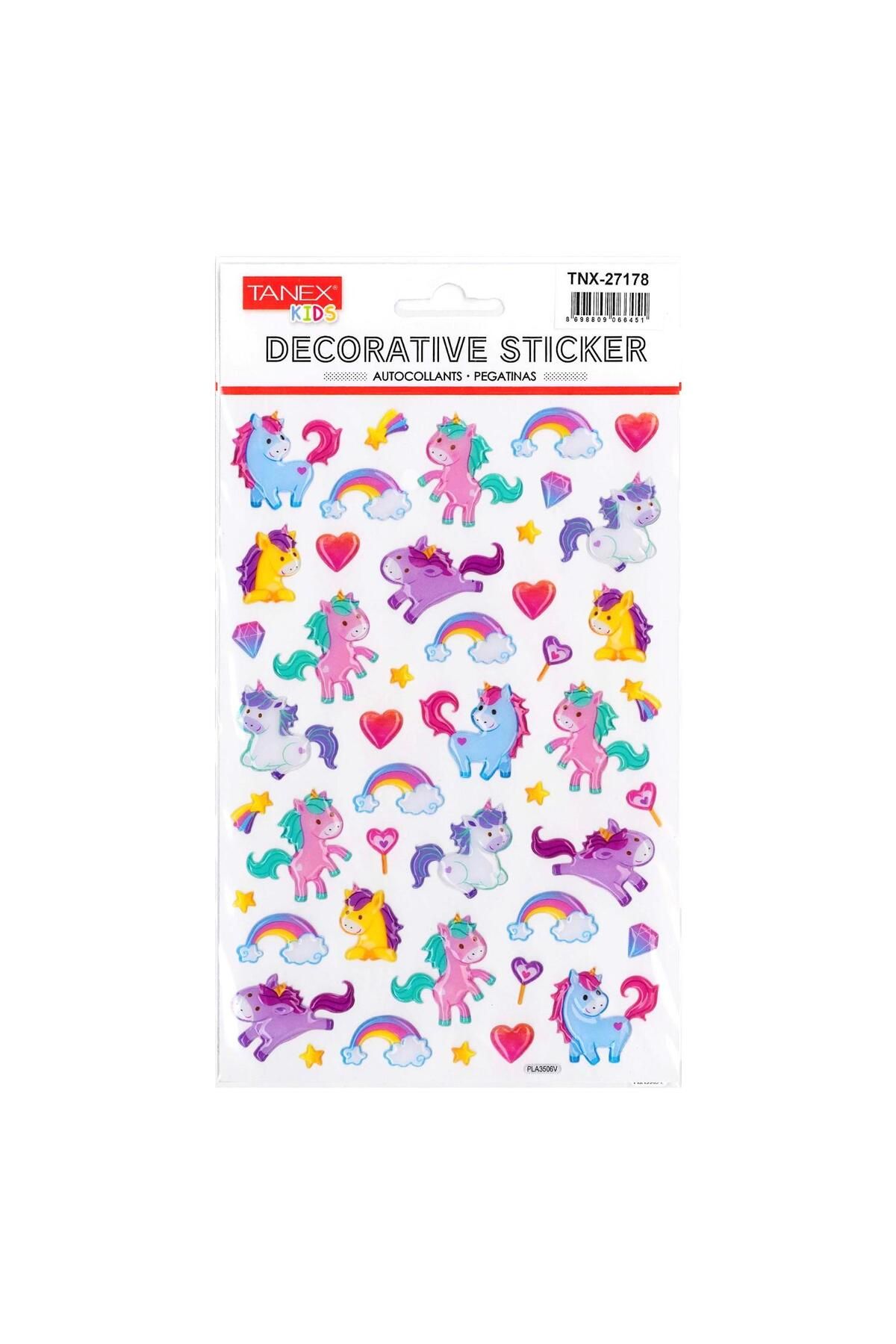 Tanex Kids Sticker Puffy Bebek Unicornlar Serisi (27178)