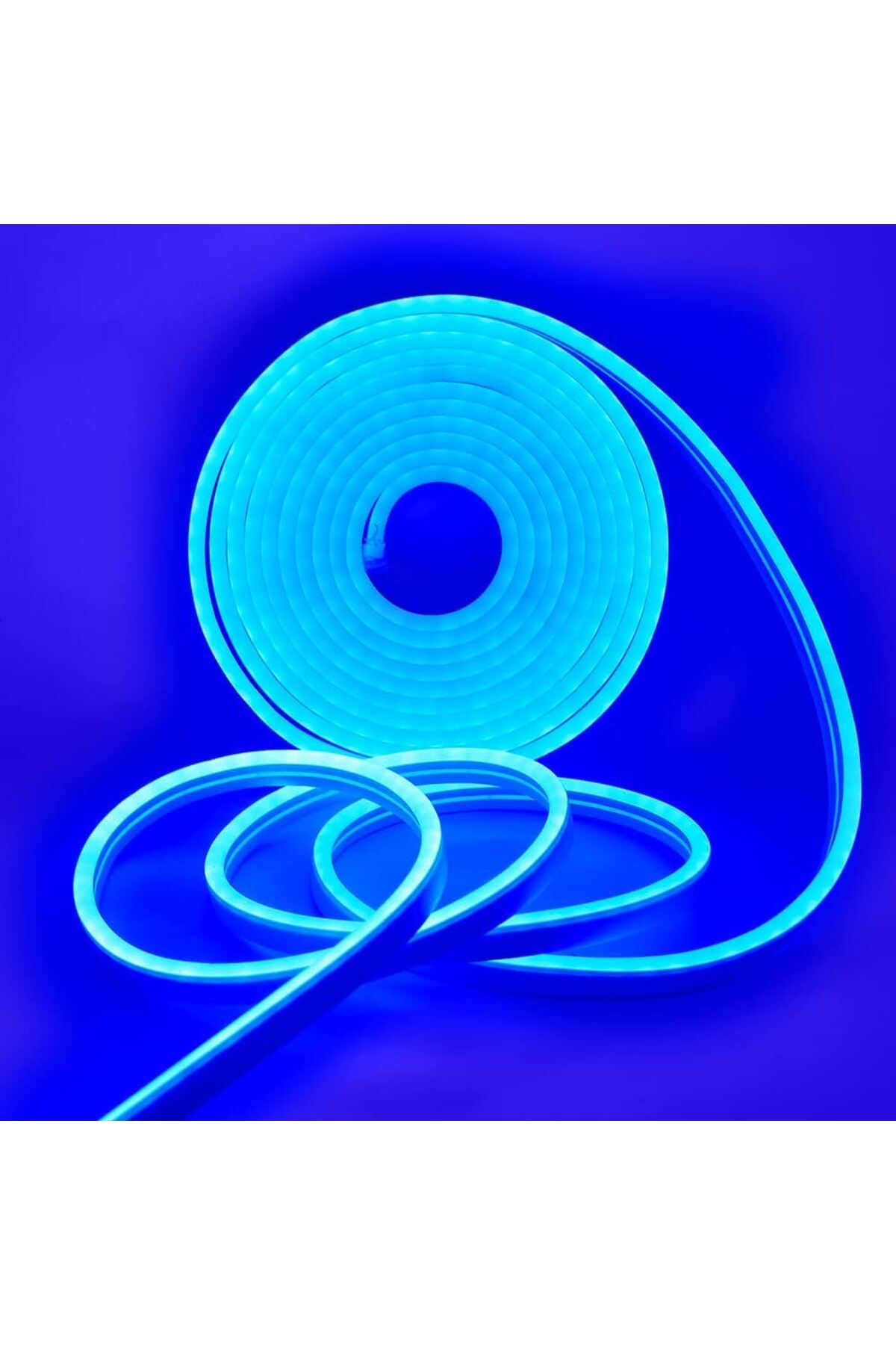 Cata 12V DIŞ MEKAN NEON ŞERİT LED MAVİ ( 300LM) 5 METRE