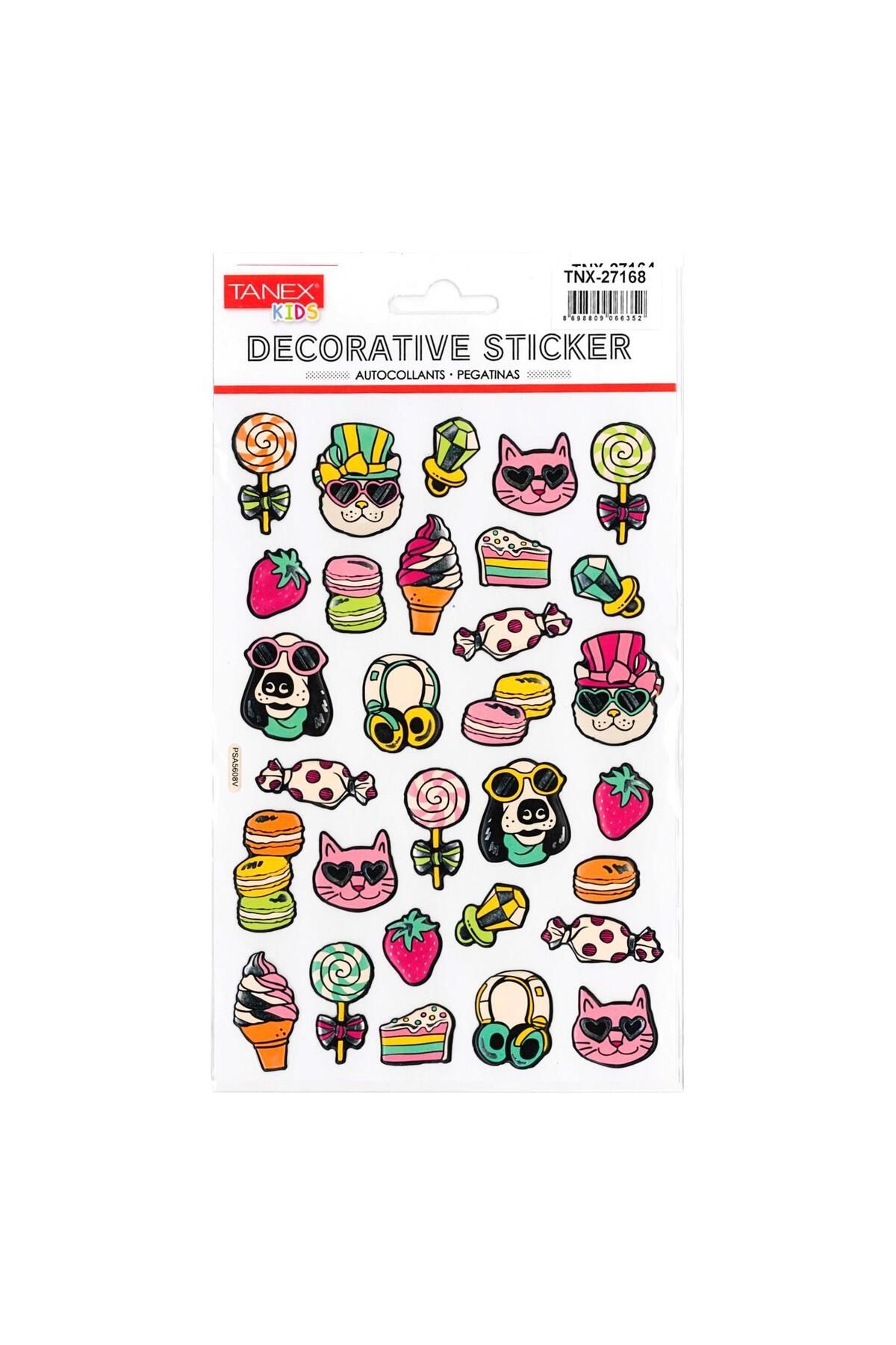 Tanex Kids Sticker Puffy Artist Kedi-Köpekler Serisi (27168)