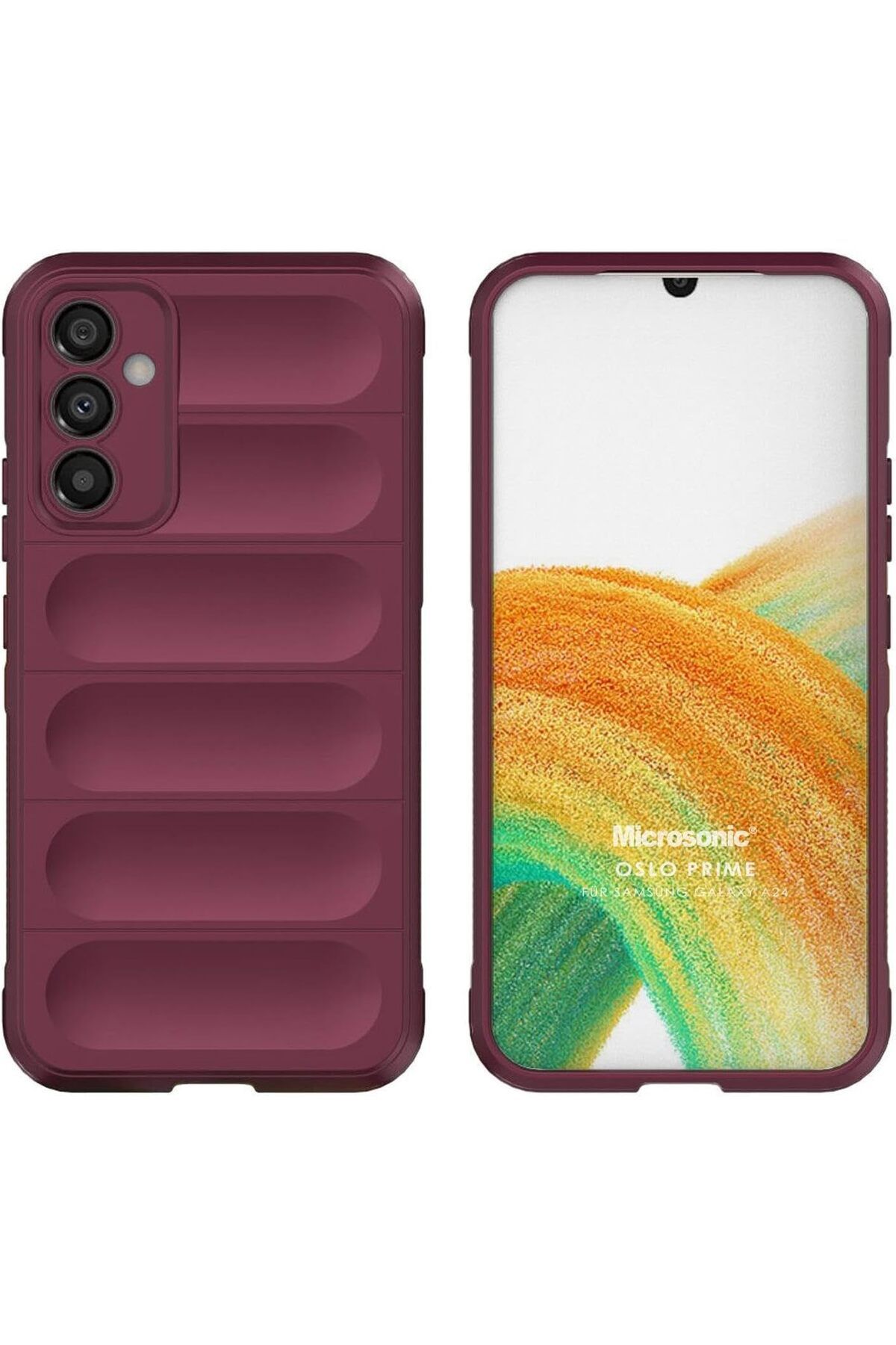 Mena Rise Galaxy A24 için Kılıf Oslo Prime Bordo [Galaxy A24 ile Uyumlu Kılıf - Bordo] 1064272