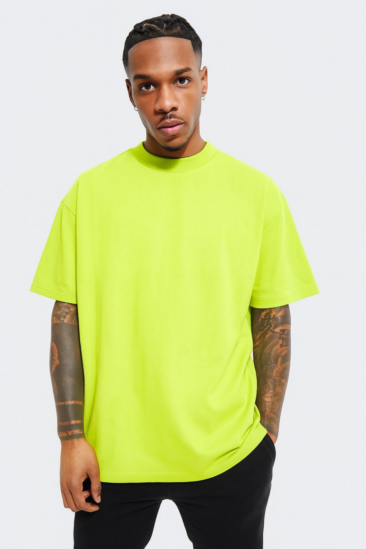 rugatchi Pamuklu Basic Bisiklet Yaka T-Shirt