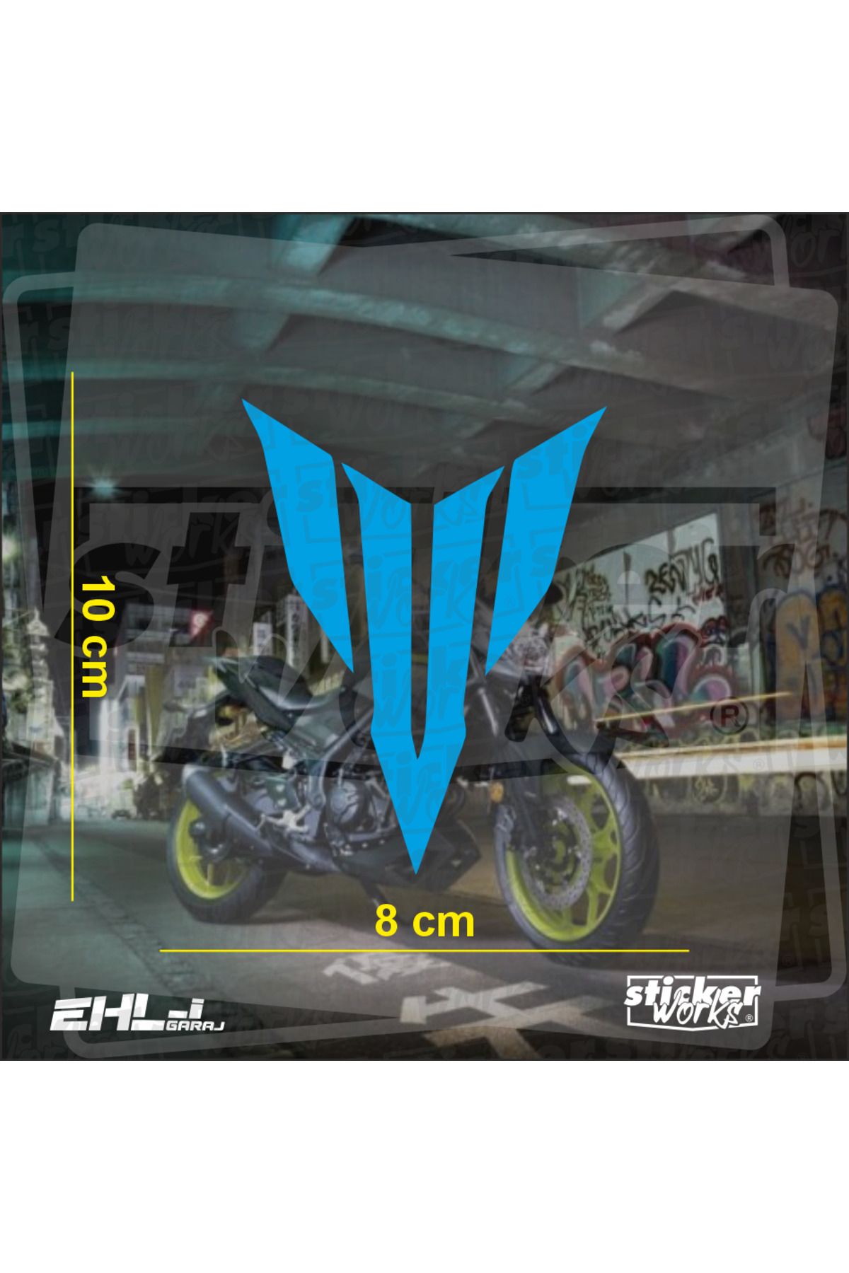 Sticker Works Yamaha MT Logo Sticker