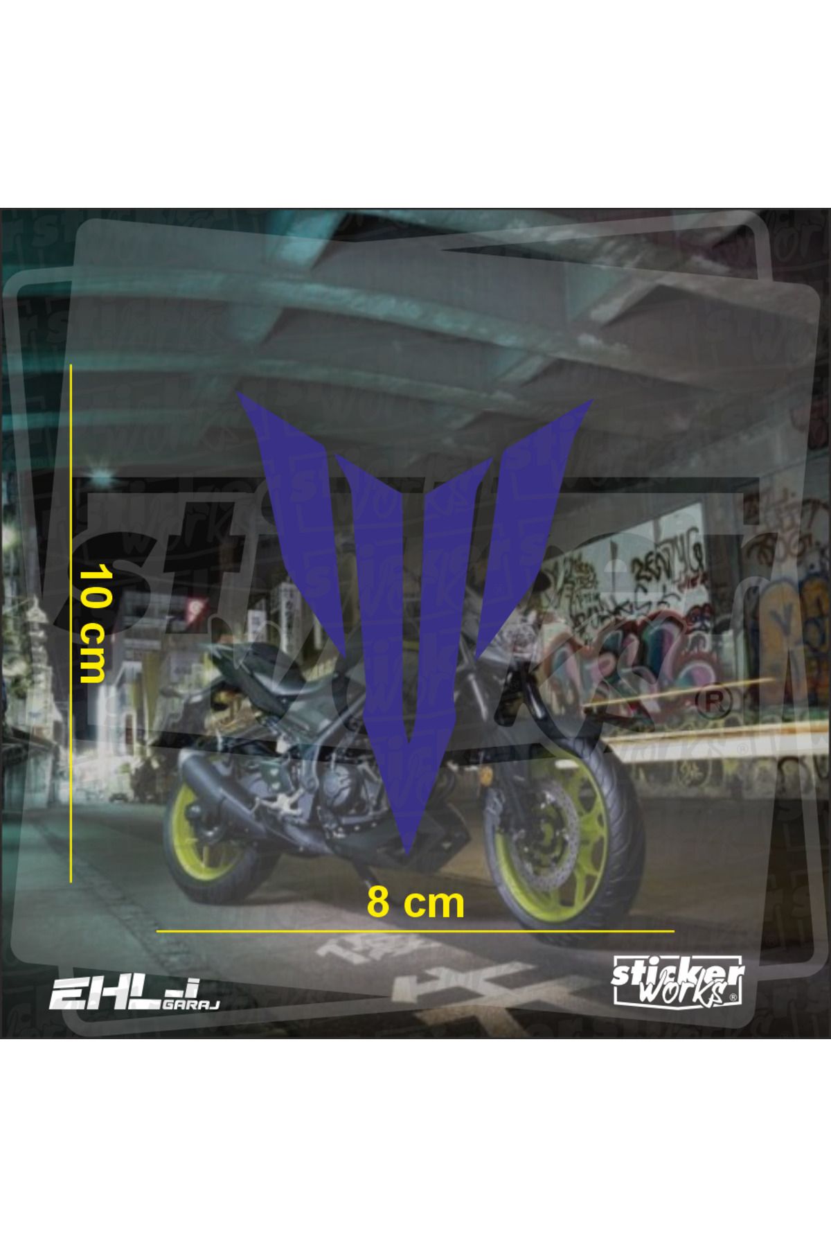 Sticker Works Yamaha MT Logo Sticker