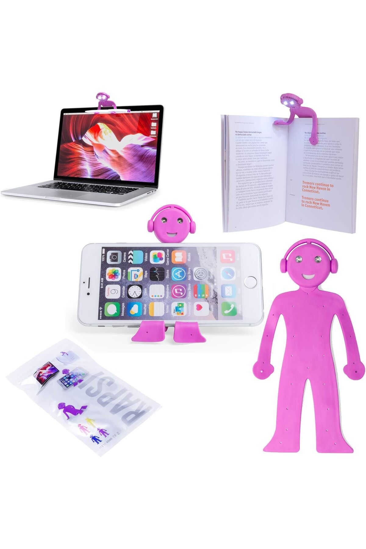 Mena Rise 4948 Telefon Tutucu Stand, Fuşya 1064272