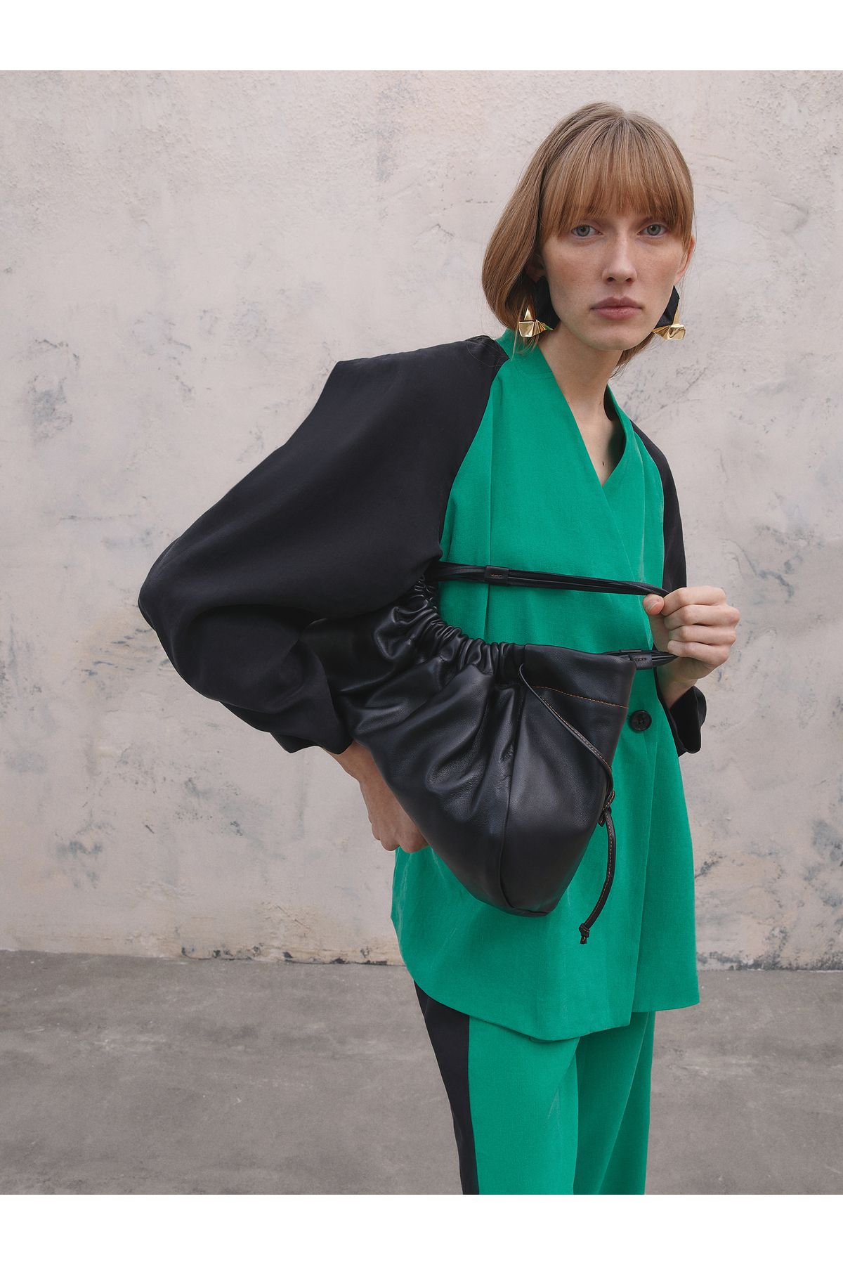 BAQA-Raglan Sleeve Two Button Jacket 5