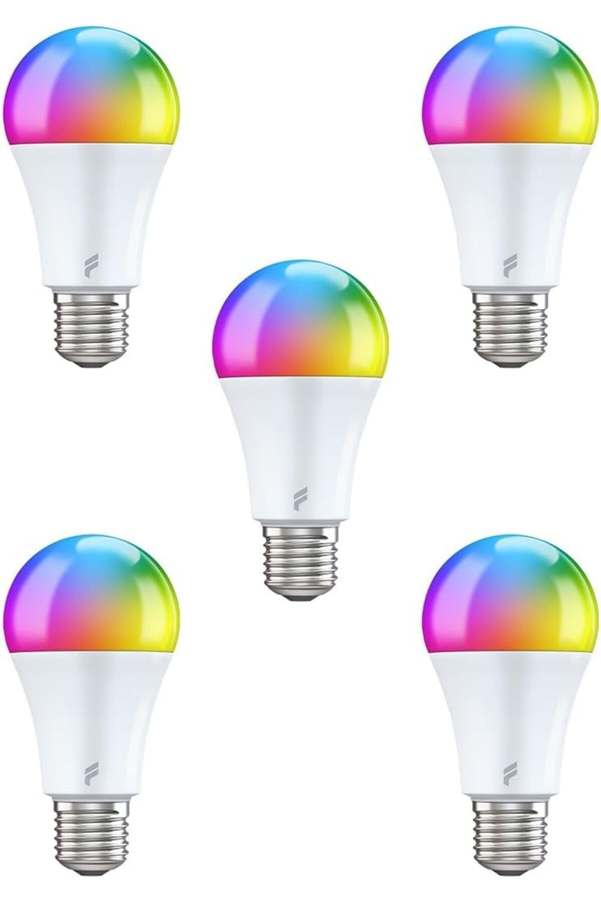 Mena Rise TuonShop Akıllı Led Ampul 5'li Set, 9w-titreşimsiz, 16.7 Milyon Renk, Sesli Kontrol, 850'lümen,