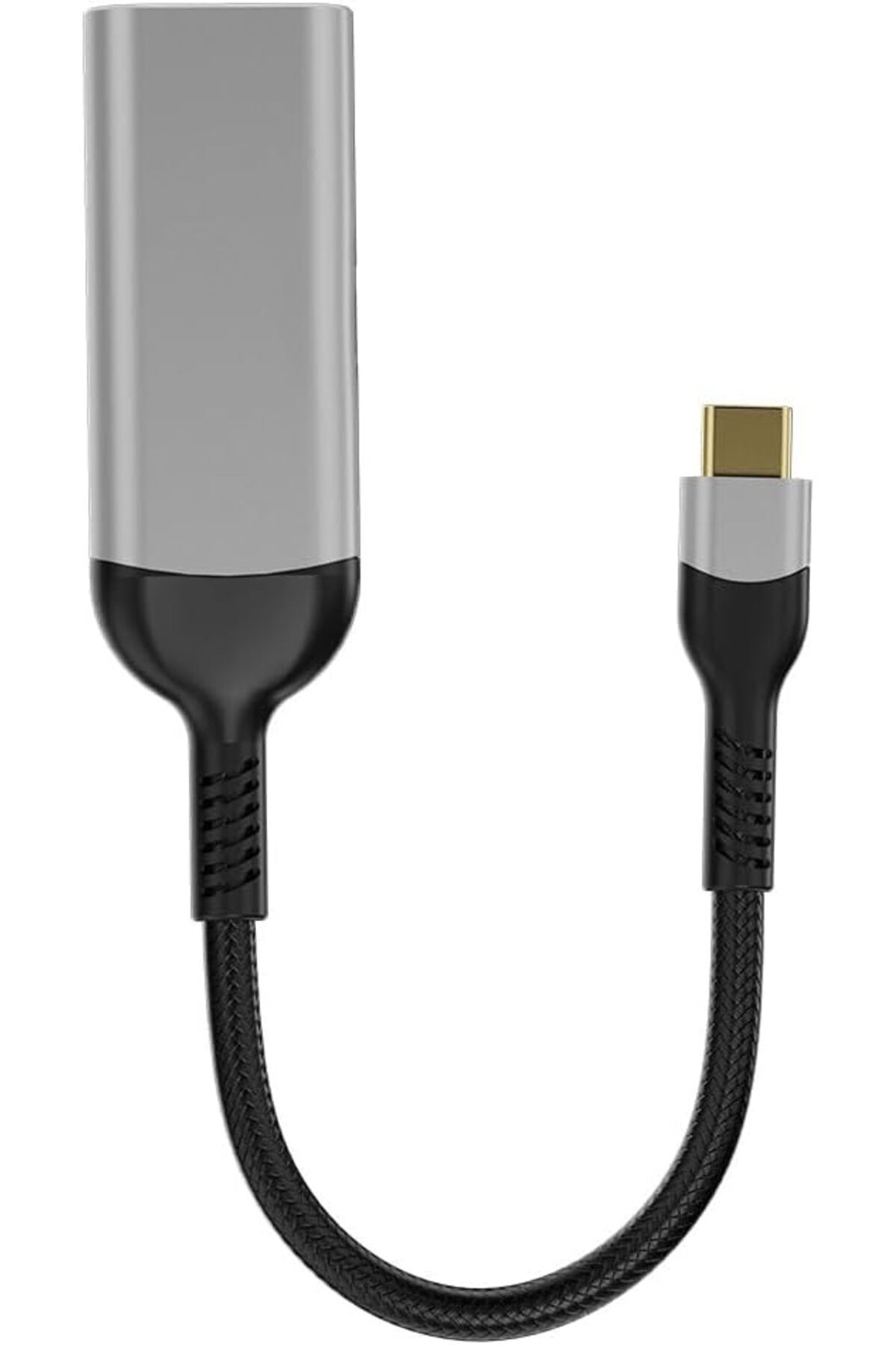 Mena Rise QG07 8K 60 Hz Görüntü Kalitesi Type-C to Display Port Dönüştürücü 15cm Gri 1064272