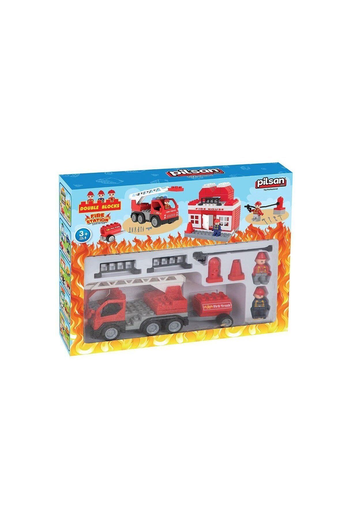 Aymir Ticaret 03 610 Double Blocks İtfaiye Seti - Oyuncak