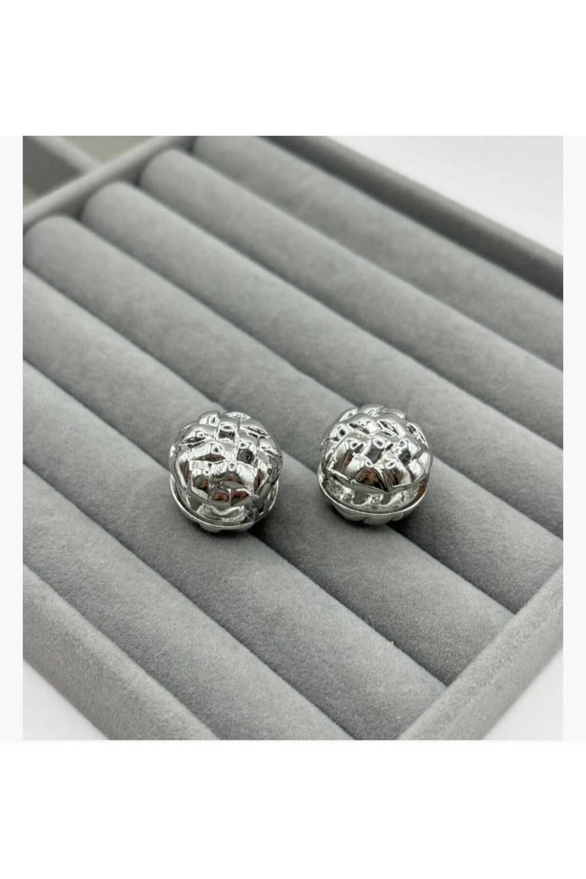 Jewerly Çelik gümüş renk küpe