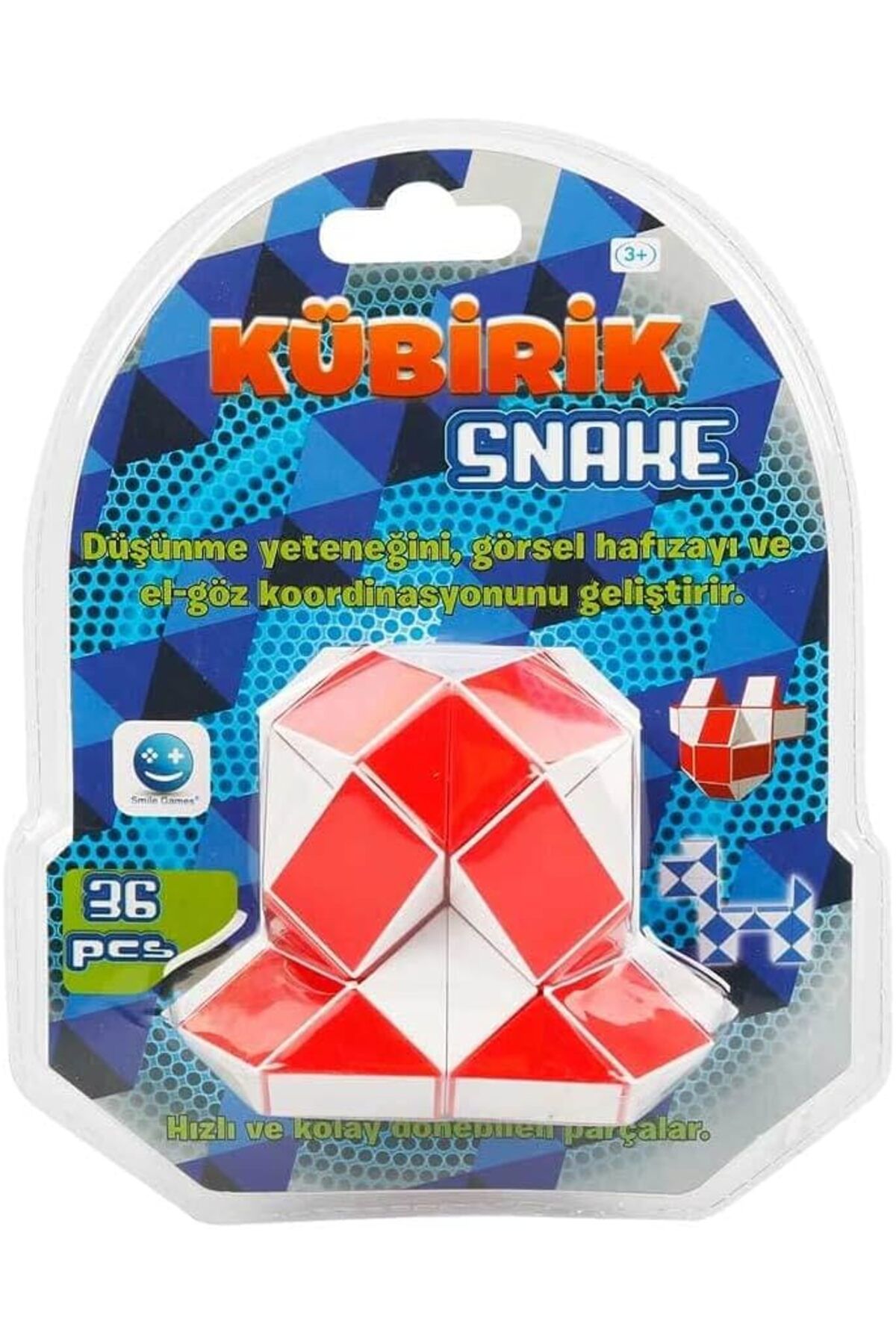 Mena Rise TuonShop S00001623 Kübirik Snake Zeka Küpü, Çok Renkli 1122991