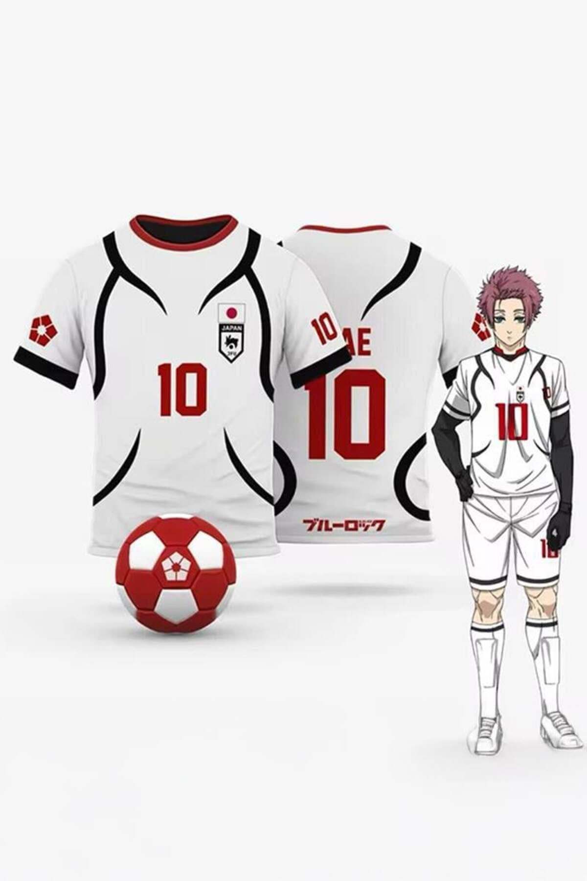 Köstebek Beyaz Anime Blue Lock 10 Unisex Forma