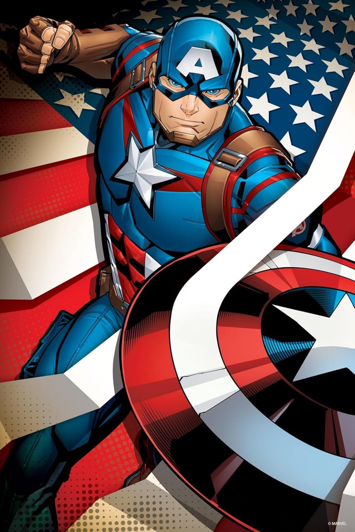 Mena Rise 3D - Captain America - 300 Parça Puzzle - Metal Kutu 1064272