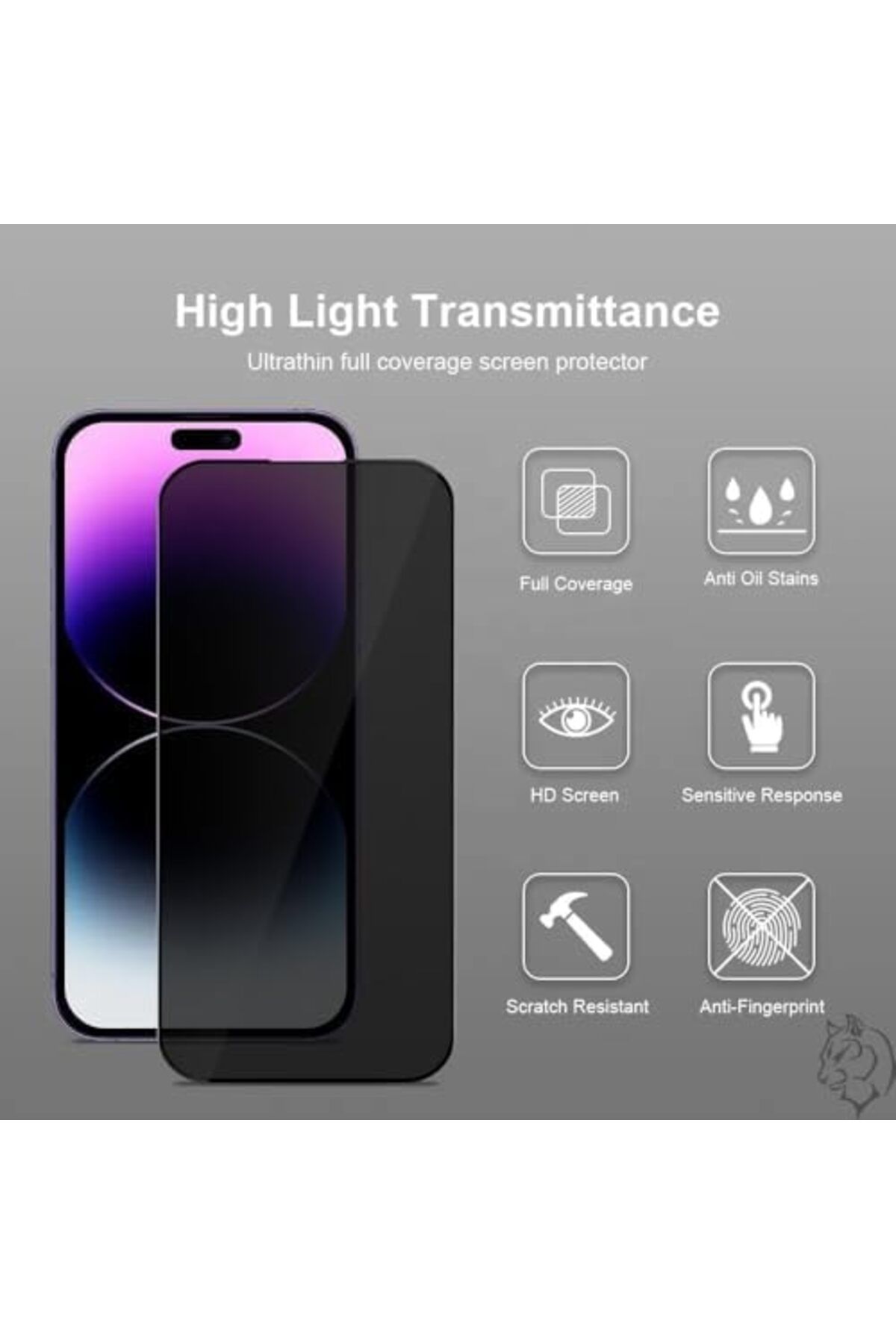 Mena Rise-Diyar-ıFırsatShop epro متوافق مع iPhone 14 Pro Max (6.7 بوصة) مع جهاز محاذاة شاشة الشبح وT 2