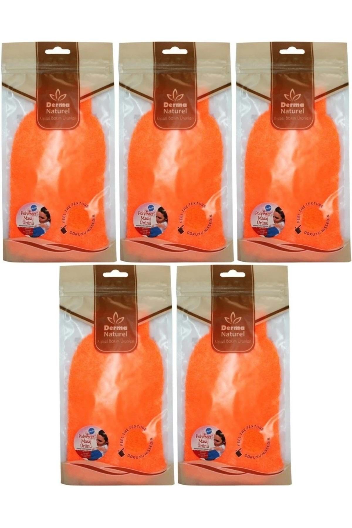 Derma Naturel Banyo Eldiveni Renkli MS-05 (5 Li Set)