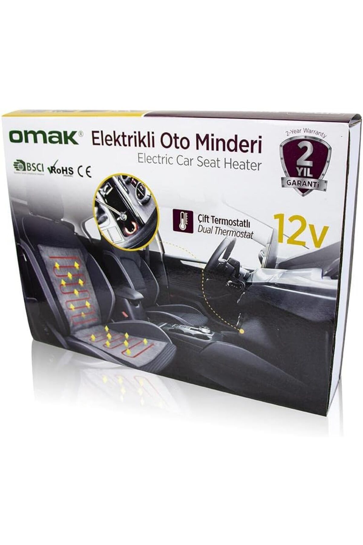 Mena Rise Elektrikli Oto Minderi Sırtlı Term.12 V 1064272