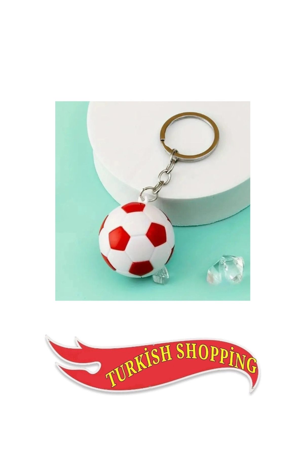 shop Sert PVC Futbol Topu Anahtarlık