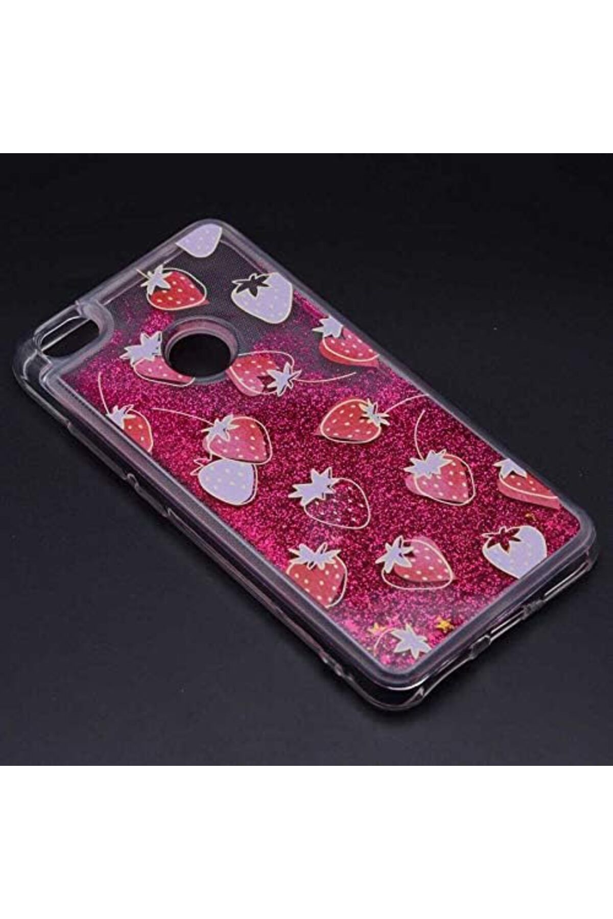 Mena Rise TuonShop Xiaomi Redmi Note 5A Uyumlu Sıvılı Desenli Marshmelo Kılıf (Çilekli) 1122991