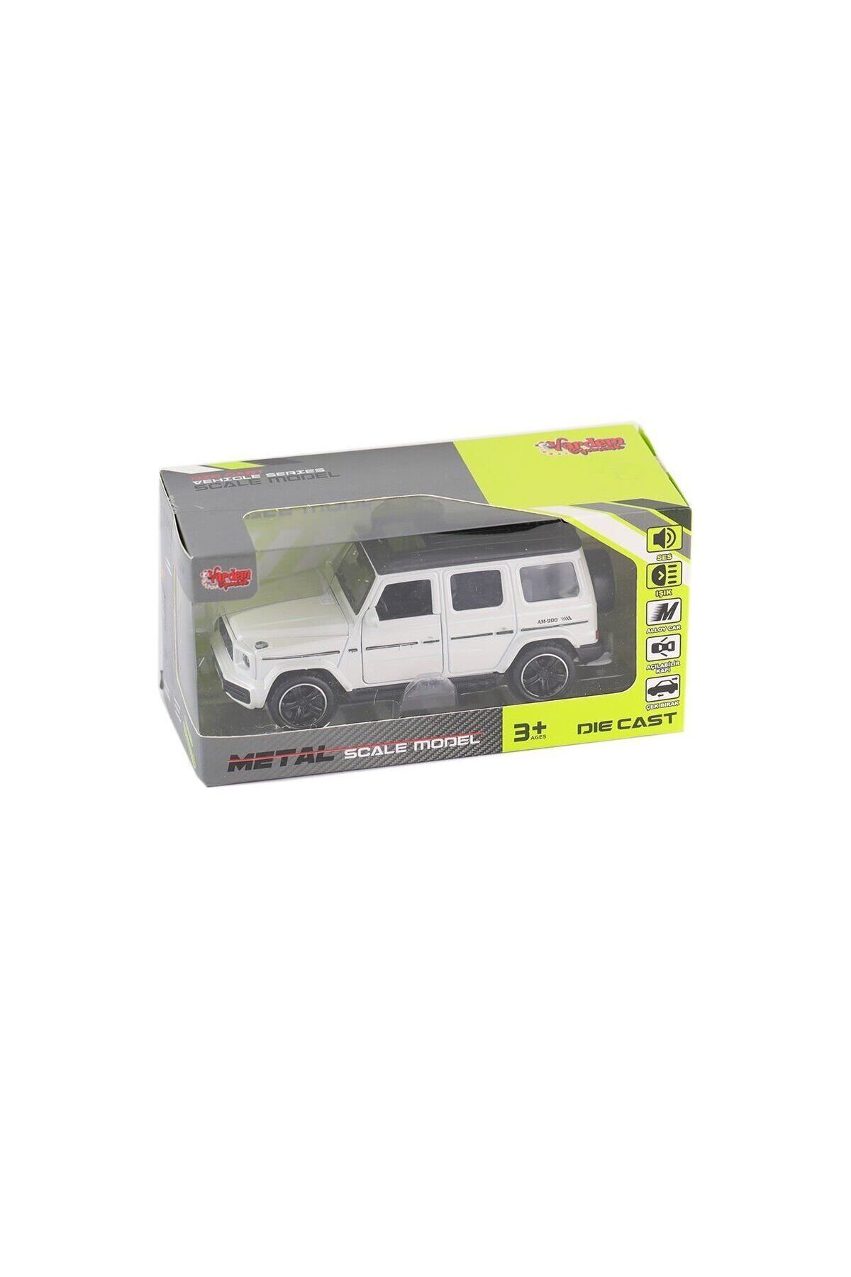 Aymir Ticaret KM-3261B-Vardem Kutulu Çek Bırak 1:32 Işıklı Ve Sesli Metal Jeep