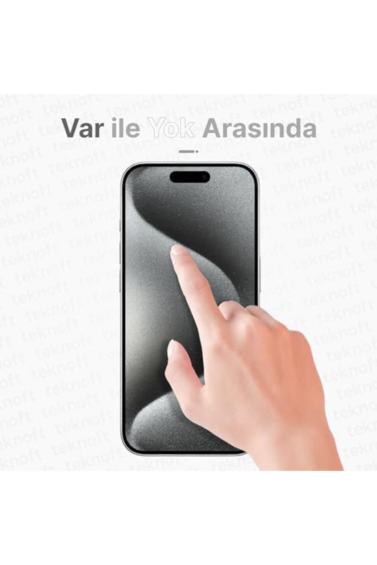 Mena Rise-Diyar-ıFırsatShop لهاتف iPhone 15 Pro مع مجموعة أدوات سهلة التركيب تحت الزجاج بشكل مطلق 3
