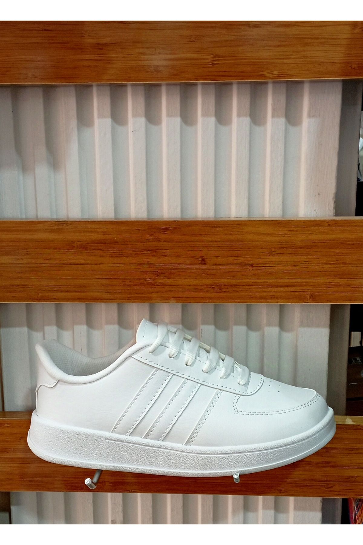DB Düz Hafif Taban Çift Bantlı Günlük Sneaker Ayakkabı