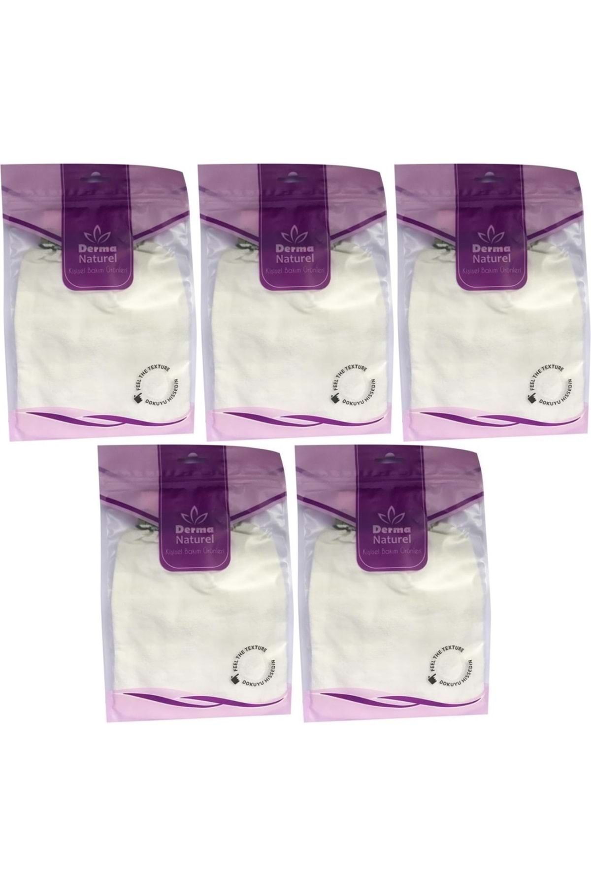 Derma Naturel Krep Lastikli Kese MS-20 (5 Li Set)