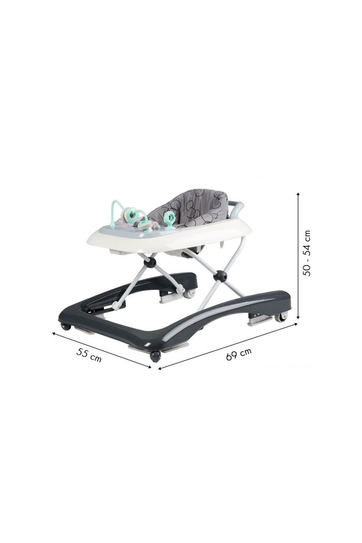 ideal STORE-Premergator 2in1 idealStore ProfyWalker, 3 Trepte de Inaltime, Pliabil, Panou Interactiv, Roti Silic 8