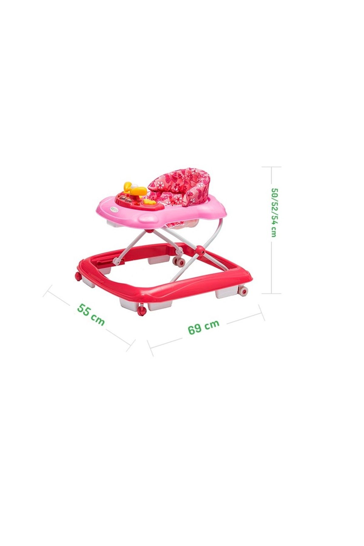 ideal STORE-IDL First Step Interactive Baby Walker Foldable with Music Panel, Adjustable Height 6
