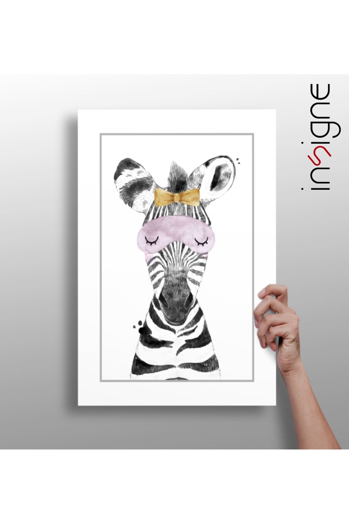 Insigne Uykulu Zebra Alüminyum Tablo