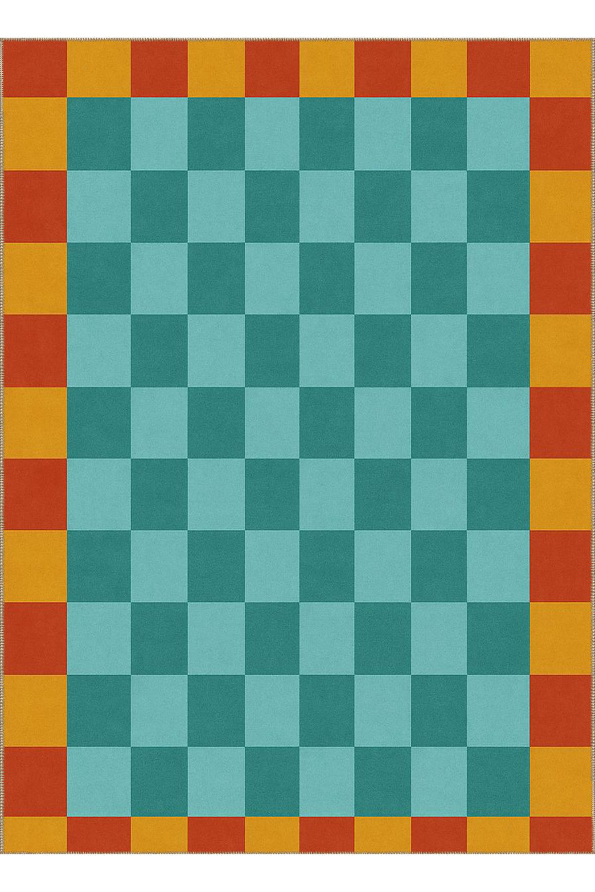 Rugs Modern Halı MOSSO Çok Renkli Kareler Desenli Dokuma Taban Modern Dekoratif Halı mosso28