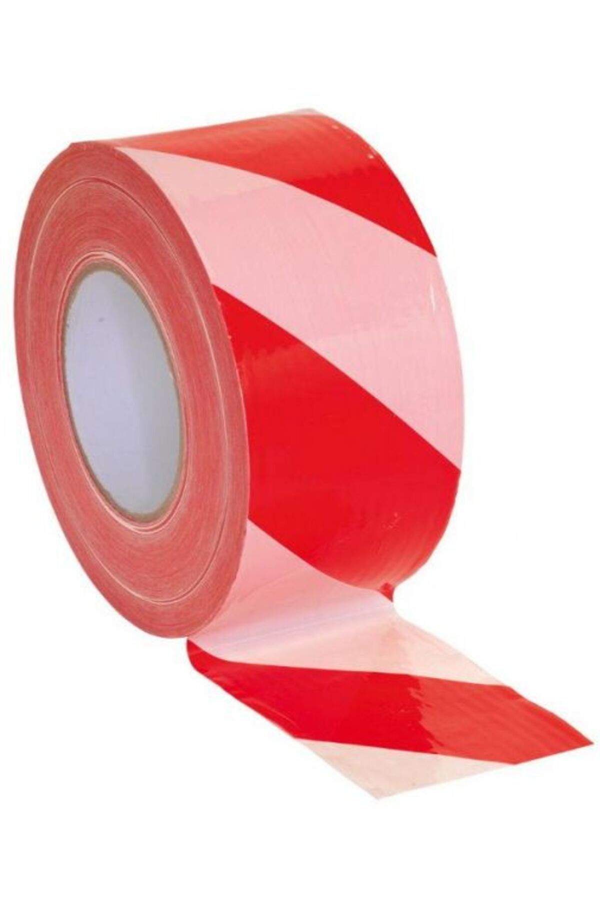 ideal STORE Rola Banda Delimitare Santier Idealstore Rosu/alb, 5cmx200m - One Size