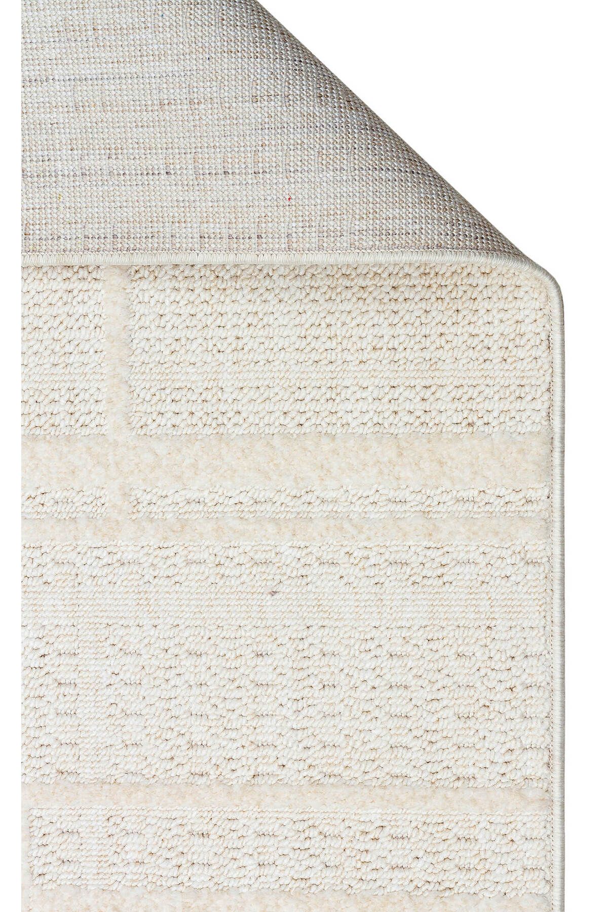 akbel halı & yatak exclusive home design JOY 03 Beyaz - Yumuşak Dokulu Hav Yapmayan Modern Salon Halısı