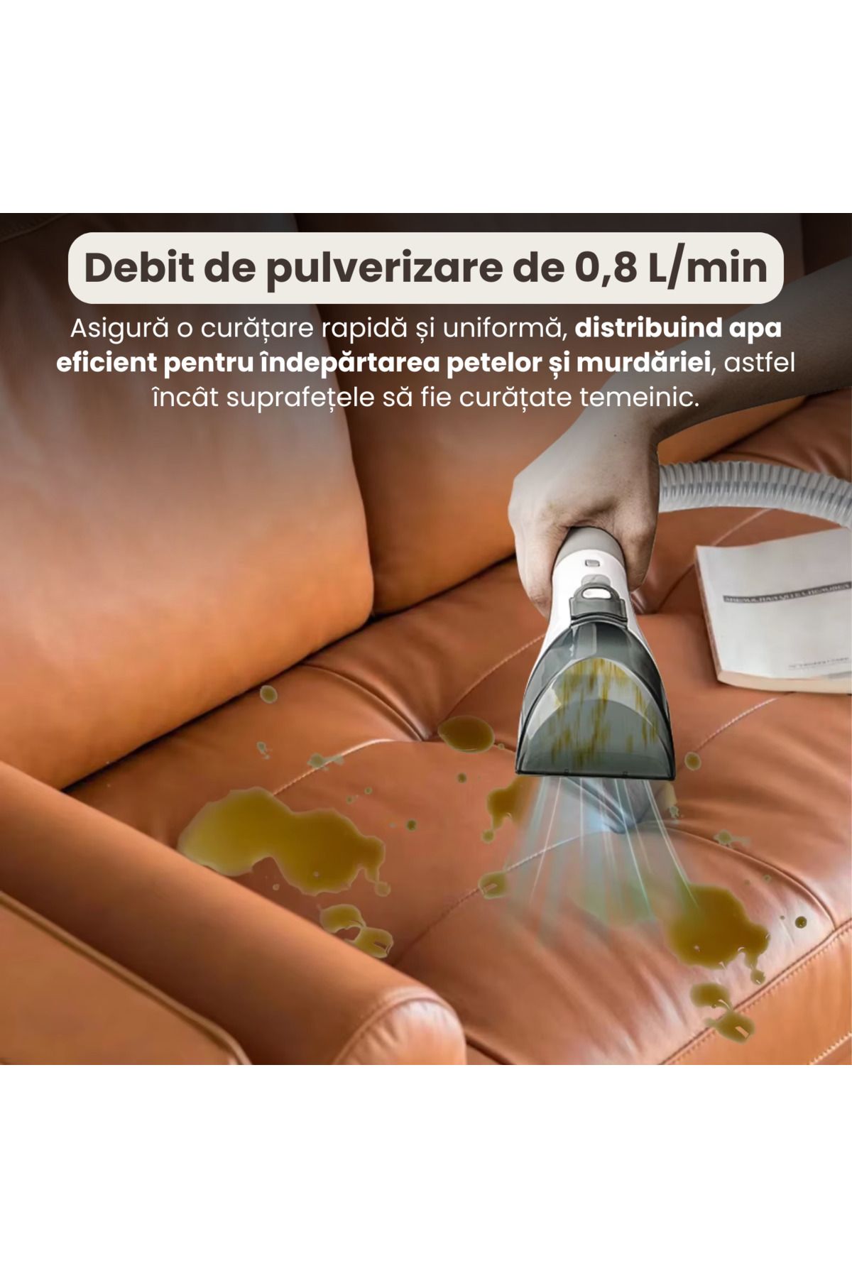 BRAGUS-Aspirator multifunctional, 12.000 Pa, injectie-extractie, rezervor apa 1.8L, 220V, 450 W, 75 dB, alb 6