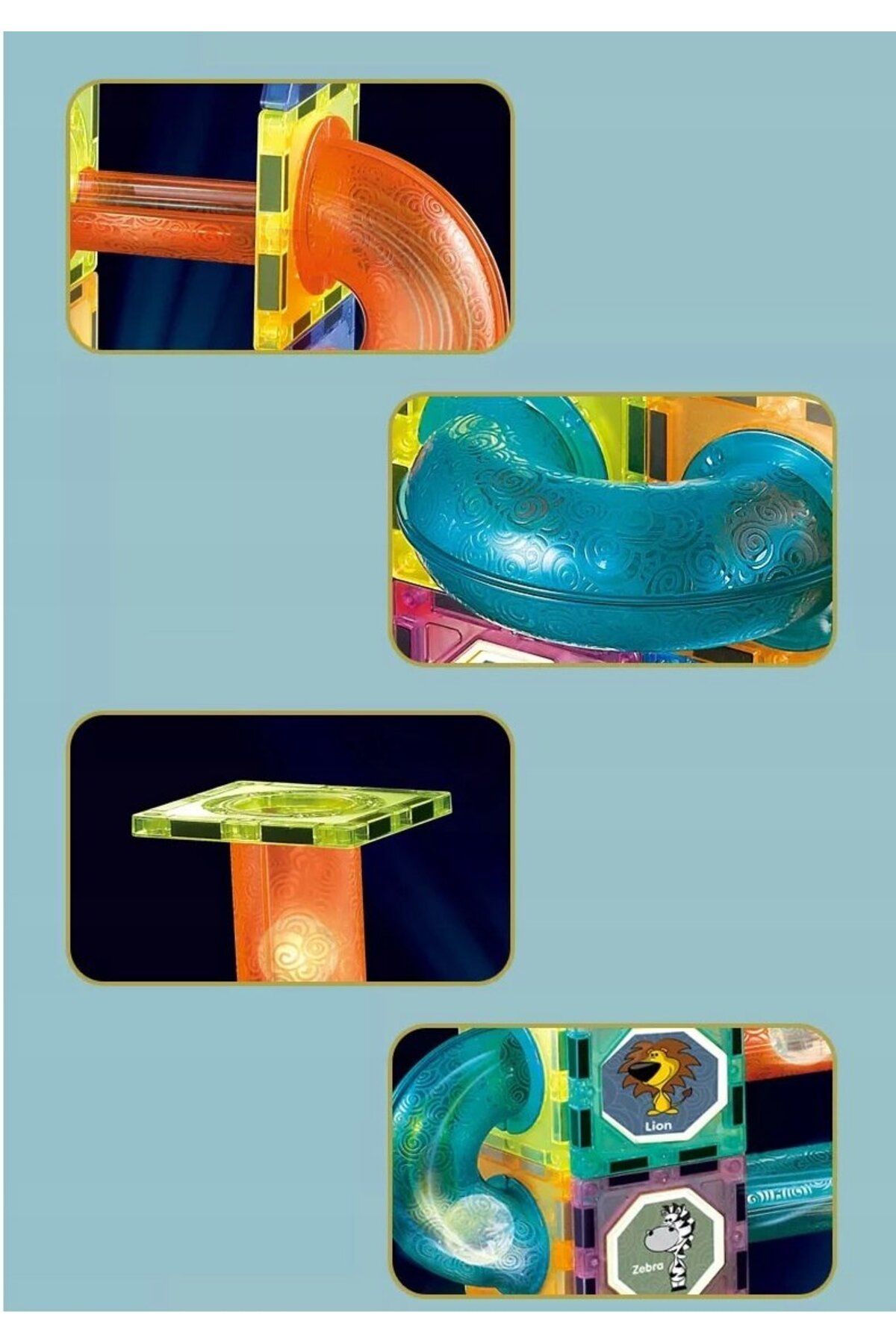 ideal STORE-Set Inteligent de Constructie Magnetic cu Lumina idealStore Strong Magnets, Include 75 elemente Mult 8