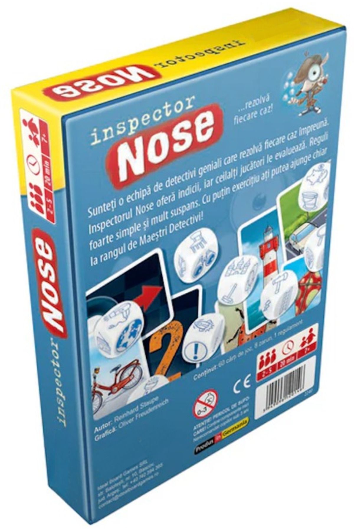 ideal STORE-Joc de societate Inspector Nose idealSTORE, Echipa de Detectivi, Inspectorul Nose ofera Indicii, Reg 8