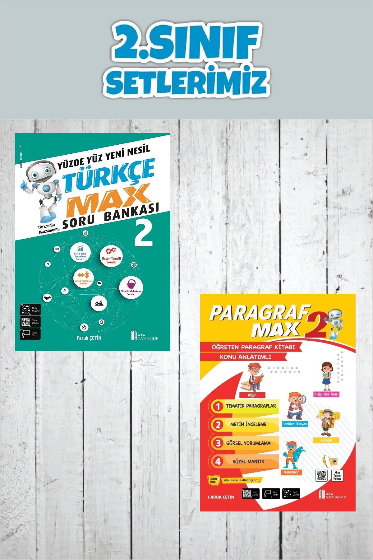 Ata Yayıncılık 2.Sınıf Yüzde Yüz Yeni Nesil Türkçe Max+Paragraf Max Konu Anlatımlı