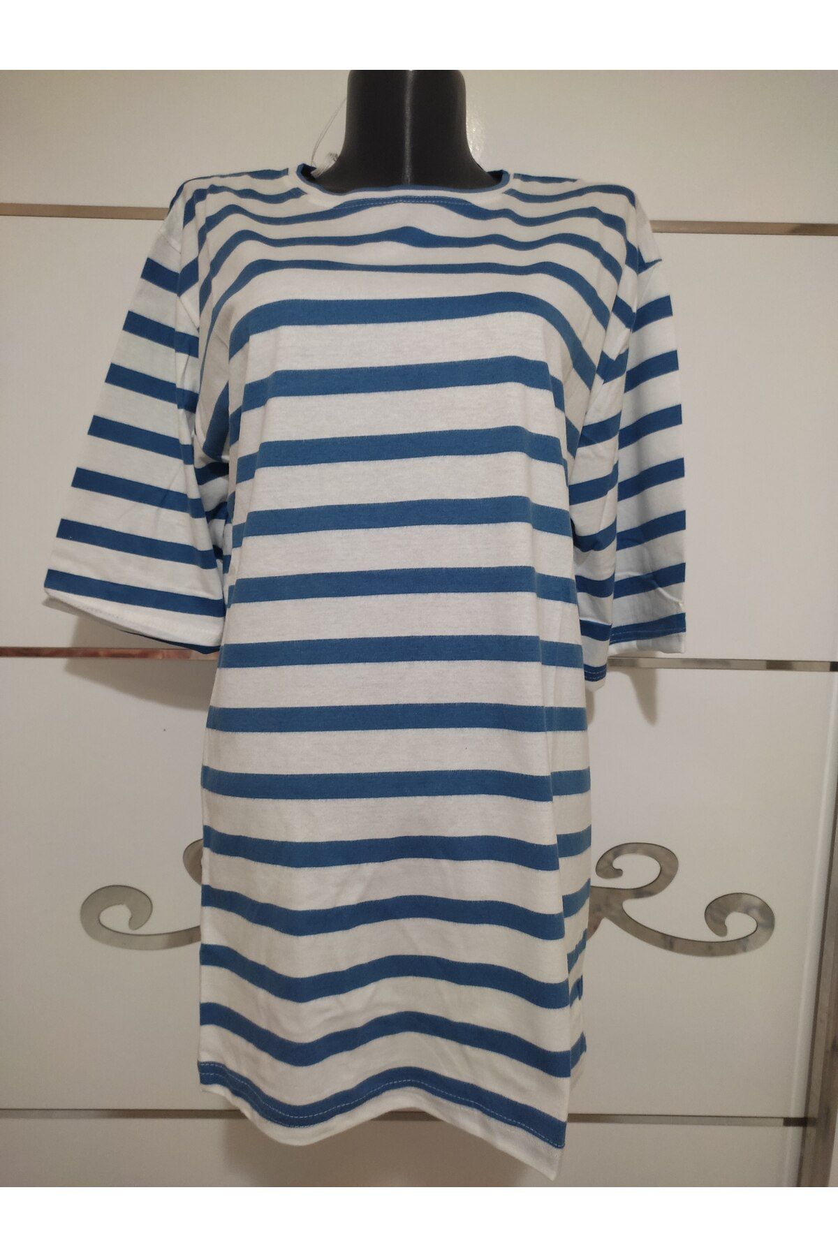 TOKSOY BÜYÜK BEDEN UZUN PENYE KAPRİ KOL TİŞÖRT 72 CM UZUNLUK