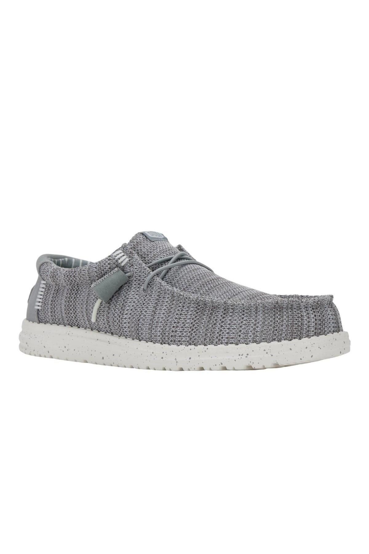 HEY DUDE-Wally Stretch Sox Men's Shoes - Gray 2