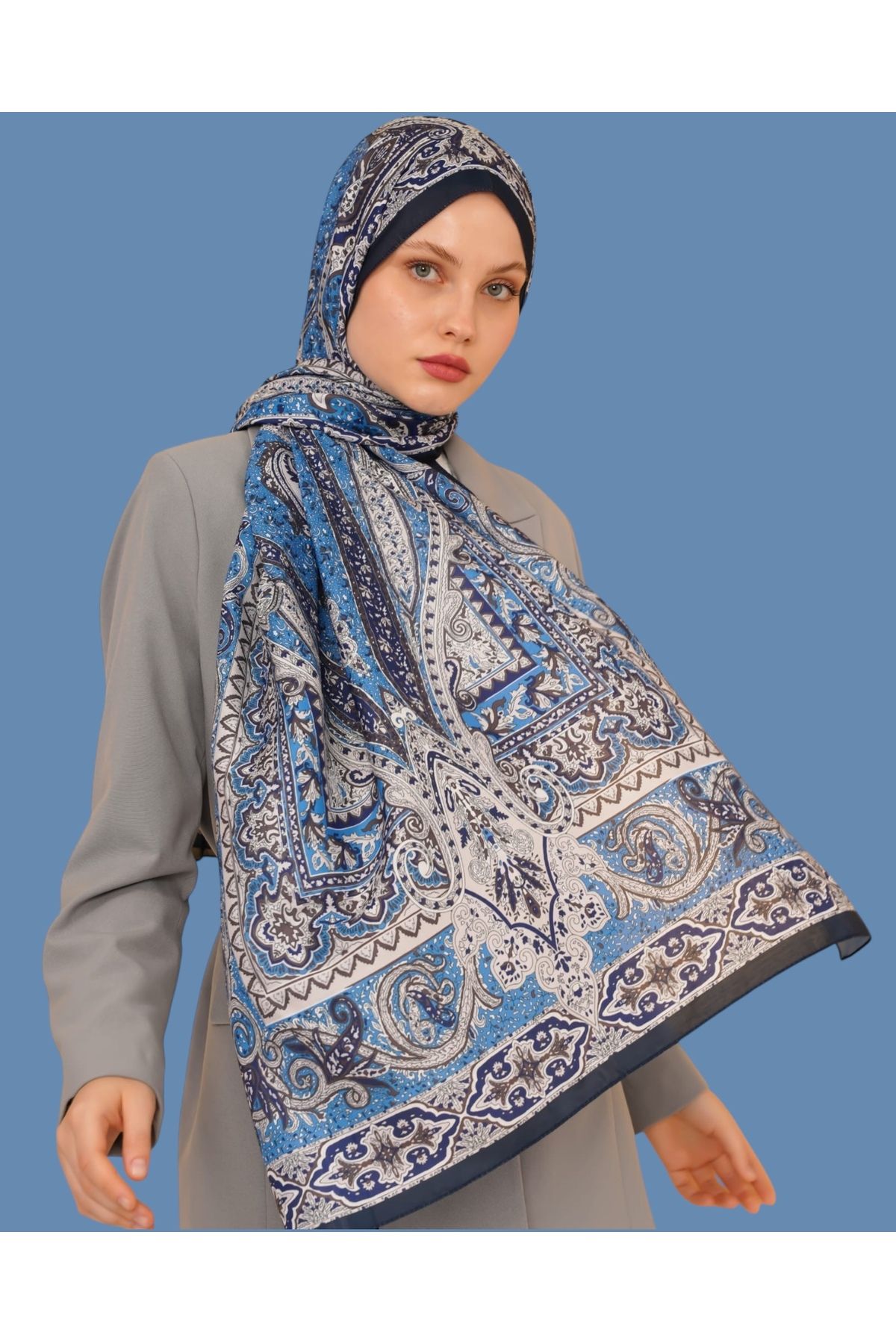 LEİLA SCARF Soft Cotton Şal